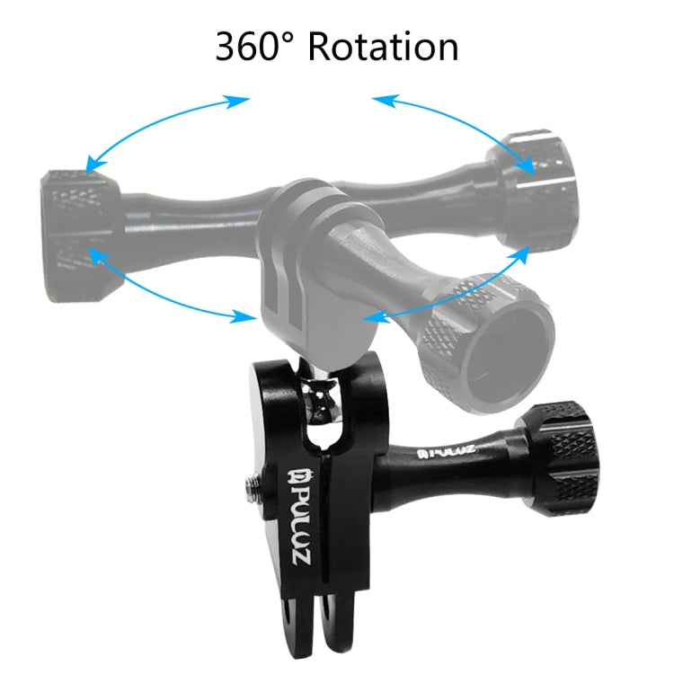 Soporte de rótula de aluminio CNC PULUZ con 2 tornillos largos para GoPro Hero11 Black / HERO10 Black /9 Black /8 Black /7/6/5/5 Session /4 Session /4/3+ /3/2/1, DJI Osmo Actiony otras cámaras de acción, CN Stock, Ball Joint Mount (US)