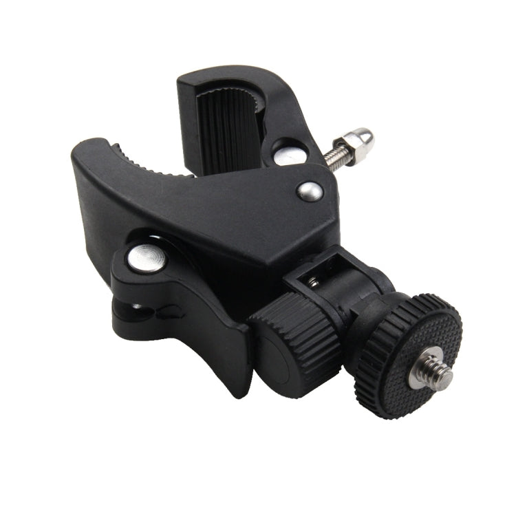 PULUZ Soporte para manillar de bicicleta de motocicleta con soporte para trípode y tornillo para GoPro Hero11 Black / HERO10 Black /9 Black /8 Black /7/6/5/5 Session /4 Session /4/3+ /3/2/1, DJI Osmo Actiony otras cámaras de acción, Lengthened Mount