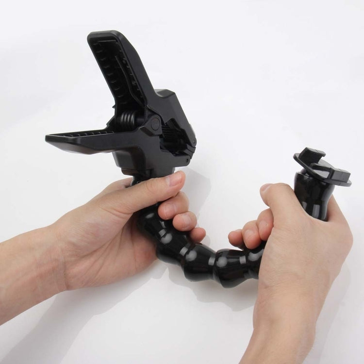 PULUZ Action Sports Cameras Jaws Flex Clamp Mount para GoPro Hero11 Black / HERO10 Black /9 Black /8 Black /7/6/5/5 Session /4 Session /4/3+ /3/2/1, DJI Osmo Action y otrosCámaras de acción, Jaws Mount, Jaws Mount(AE)