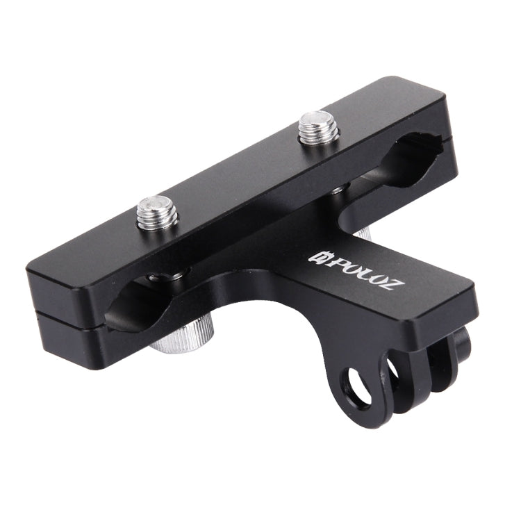 Soporte de cojín para asiento de bicicleta de aleación de aluminio PULUZ para GoPro Hero11 Black / HERO10 Black / HERO9 Black / HERO8 Black /7/6/5/5 Session /4 Session /4/3+ /3/2/1, DJI Osmo Action, Xiaoyiy otras cámaras de acción, Seat Mount
