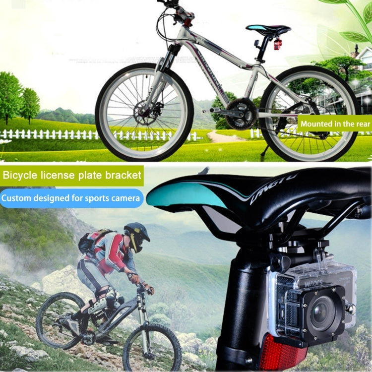 Soporte de cojín para asiento de bicicleta de aleación de aluminio PULUZ para GoPro Hero11 Black / HERO10 Black / HERO9 Black / HERO8 Black /7/6/5/5 Session /4 Session /4/3+ /3/2/1, DJI Osmo Action, Xiaoyiy otras cámaras de acción, Seat Mount