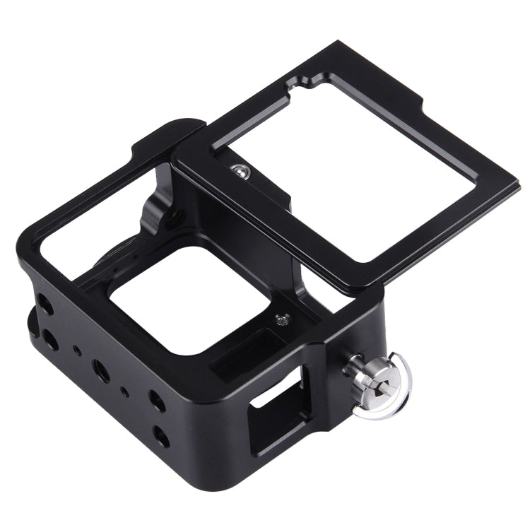 Carcasa PULUZ Jaula protectora de aleación de aluminio CNC con marco de seguro y lente UV de 52 mm para GoPro HERO (2018) /7 Negro /6/5, For HERO6 /5 Pull Frame UK Stock, For HERO6 /5 Pull Frame US Stock, For HERO6 /5 Pull Frame AE Stock               ...