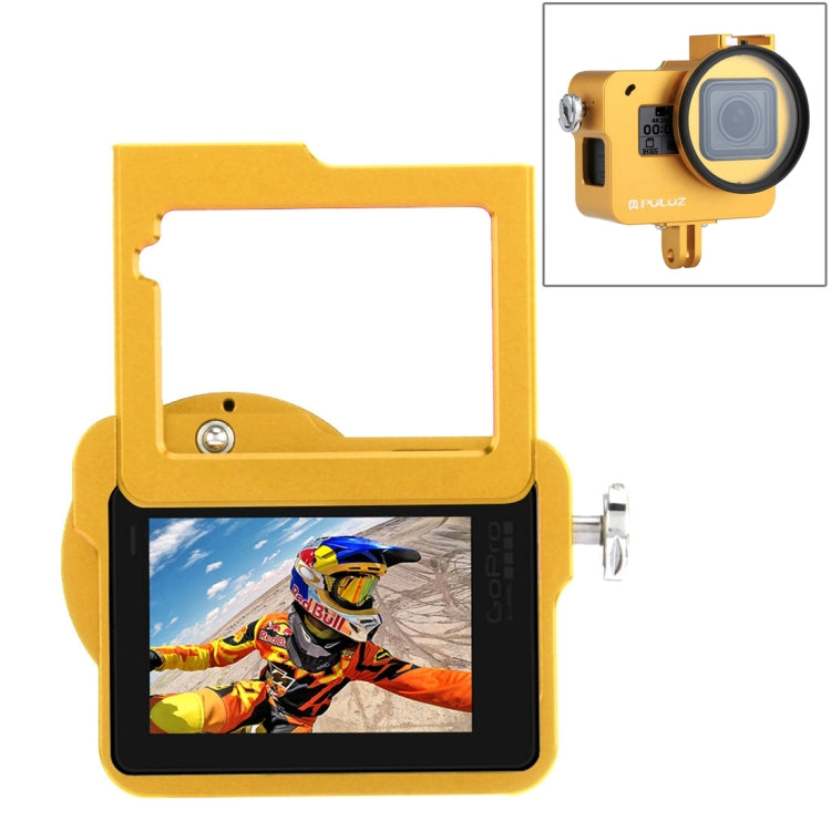 Carcasa PULUZ Jaula protectora de aleación de aluminio CNC con marco de seguro y lente UV de 52 mm para GoPro HERO (2018) /7 Negro /6/5, For HERO6 /5 Pull Frame UK Stock, For HERO6 /5 Pull Frame US Stock, For HERO6 /5 Pull Frame AE Stock               ...