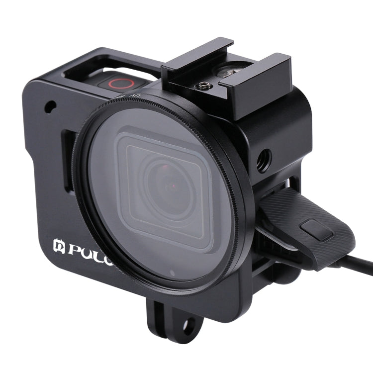 Carcasa PULUZ Jaula protectora de aleación de aluminio CNC con lente UV de 52 mm para GoPro HERO(2018) /7 Negro /6/5, For HERO6 /5 No Frame UK Stock, For HERO6 /5 No Frame US Stock, For HERO6 /5 No Frame AE Stock, For HERO6 /5 No Frame                 ...