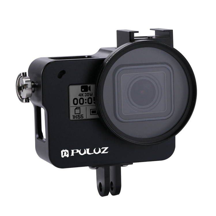 Carcasa PULUZ Jaula protectora de aleación de aluminio CNC con lente UV de 52 mm para GoPro HERO(2018) /7 Negro /6/5, For HERO6 /5 No Frame UK Stock, For HERO6 /5 No Frame US Stock, For HERO6 /5 No Frame AE Stock, For HERO6 /5 No Frame                 ...