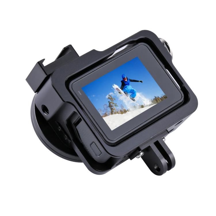 Carcasa PULUZ Jaula protectora de aleación de aluminio CNC con lente UV de 52 mm para GoPro HERO(2018) /7 Negro /6/5, For HERO6 /5 No Frame UK Stock, For HERO6 /5 No Frame US Stock, For HERO6 /5 No Frame AE Stock, For HERO6 /5 No Frame                 ...