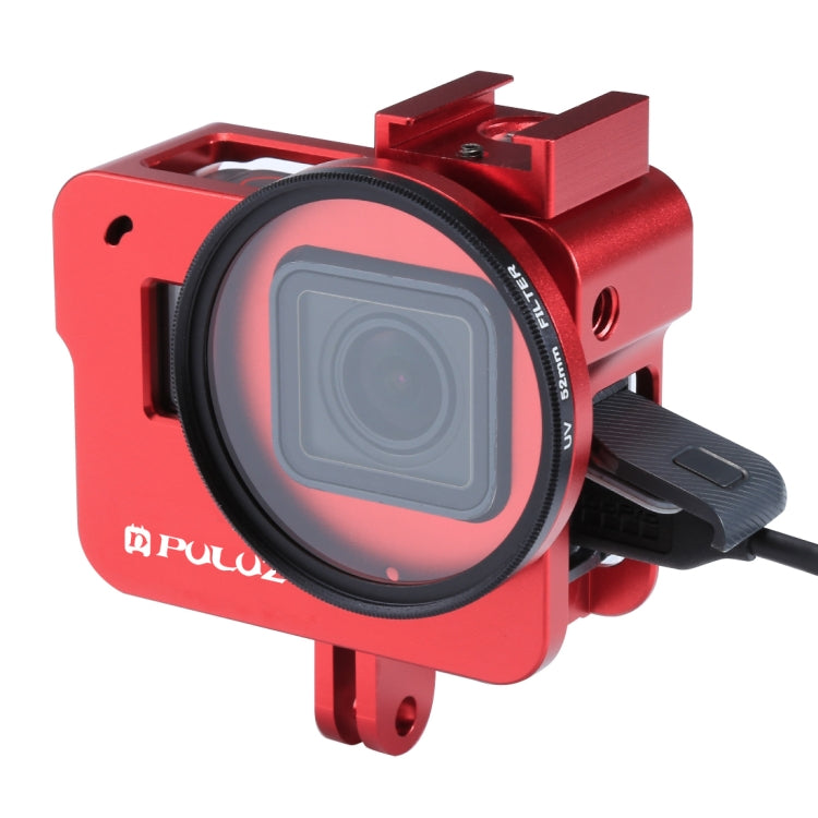 Carcasa PULUZ Jaula protectora de aleación de aluminio CNC con lente UV de 52 mm para GoPro HERO(2018) /7 Negro /6/5, For HERO6 /5 No Frame UK Stock, For HERO6 /5 No Frame US Stock, For HERO6 /5 No Frame AE Stock, For HERO6 /5 No Frame                 ...