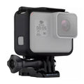 PULUZ Carcasa de plástico ABS Carcasa protectora con montaje en marco Jaula con pedestal y tornillo largo para GoPro HERO (2018) / 7 Negro / 6/5, For GoPro HERO6 /5, HERO6 /5(US)