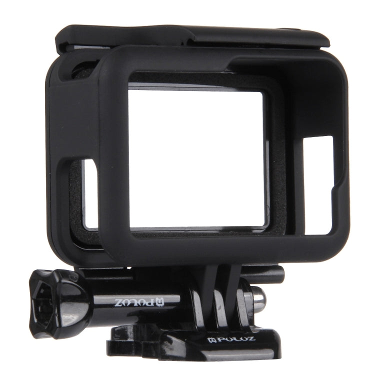 PULUZ Carcasa de plástico ABS Carcasa protectora con montaje en marco Jaula con pedestal y tornillo largo para GoPro HERO (2018) / 7 Negro / 6/5, For GoPro HERO6 /5, HERO6 /5(US)