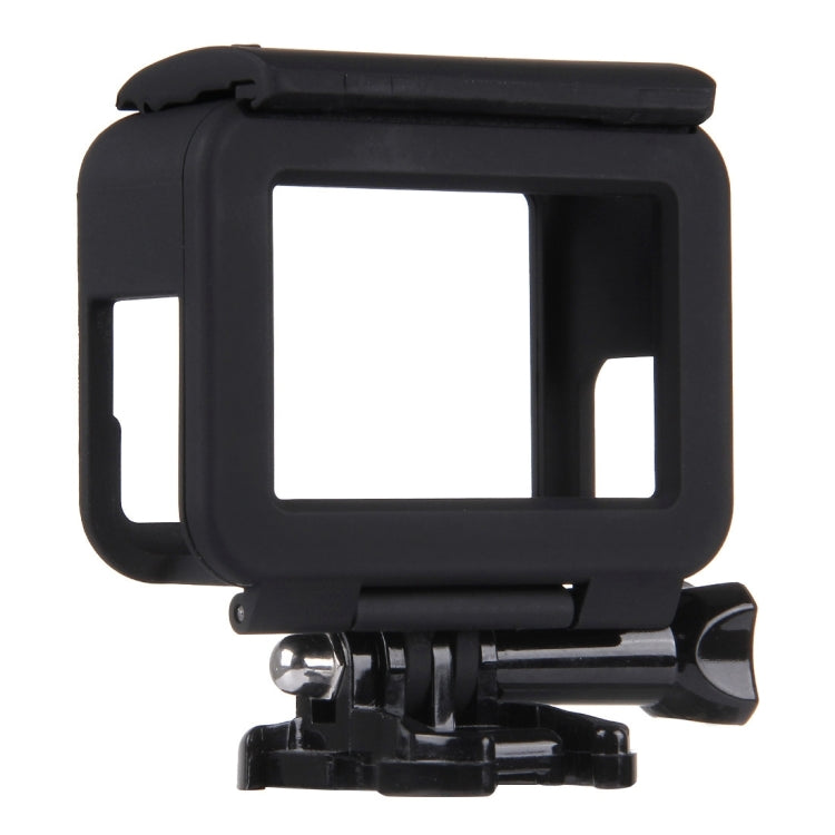 PULUZ Carcasa de plástico ABS Carcasa protectora con montaje en marco Jaula con pedestal y tornillo largo para GoPro HERO (2018) / 7 Negro / 6/5, For GoPro HERO6 /5, HERO6 /5(US)