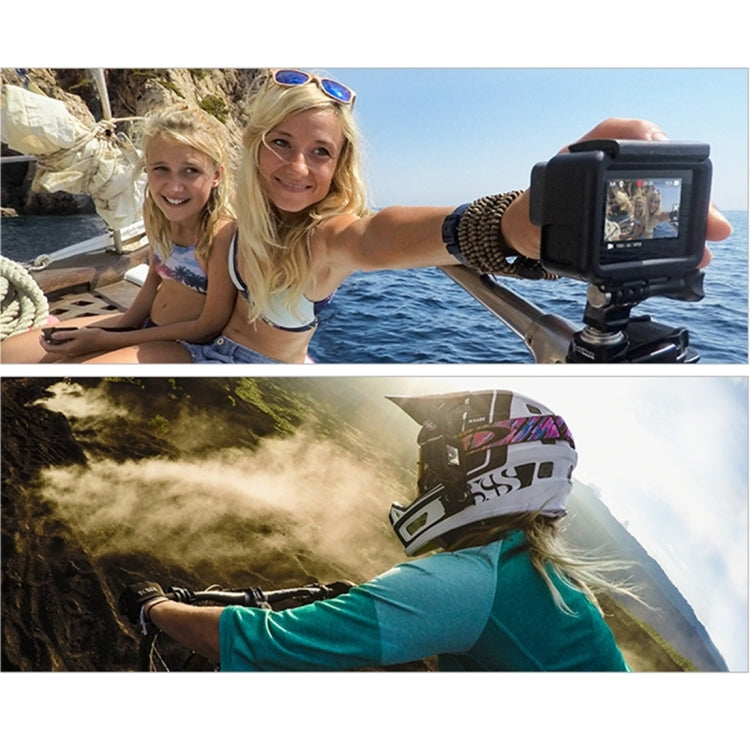 PULUZ Carcasa de plástico ABS Carcasa protectora con montaje en marco Jaula con pedestal y tornillo largo para GoPro HERO (2018) / 7 Negro / 6/5, For GoPro HERO6 /5, HERO6 /5(US)