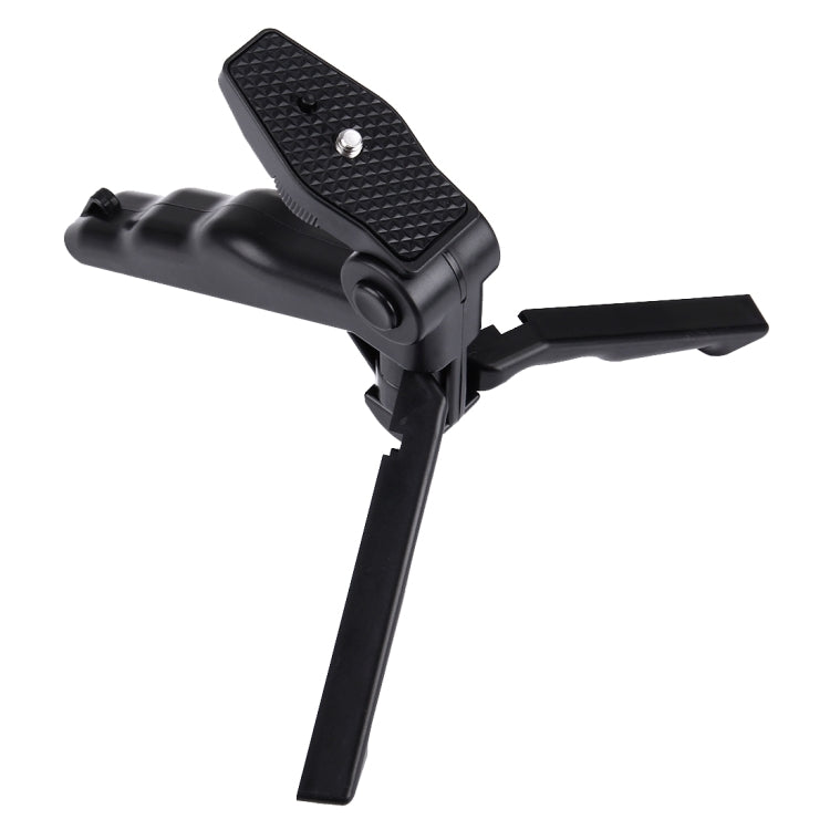 Soporte de trípode plegable PULUZ Grip con adaptador y tornillos para GoPro Hero11 Black / HERO10 Black / HERO9 Black / HERO8 Black / HERO7 /6/5/5 Session /4 Session /4/3+ /3/2/1, Xiaoyi y otras accionesCámaras, carga máxima: 2 kg, Load Max: 2kg