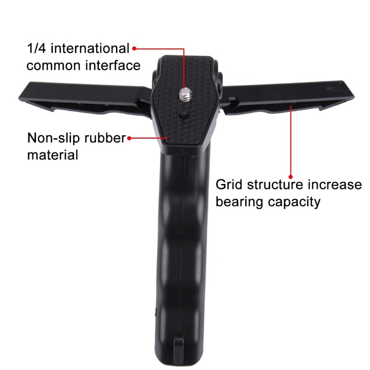 Soporte de trípode plegable PULUZ Grip con adaptador y tornillos para GoPro Hero11 Black / HERO10 Black / HERO9 Black / HERO8 Black / HERO7 /6/5/5 Session /4 Session /4/3+ /3/2/1, Xiaoyi y otras accionesCámaras, carga máxima: 2 kg, Load Max: 2kg