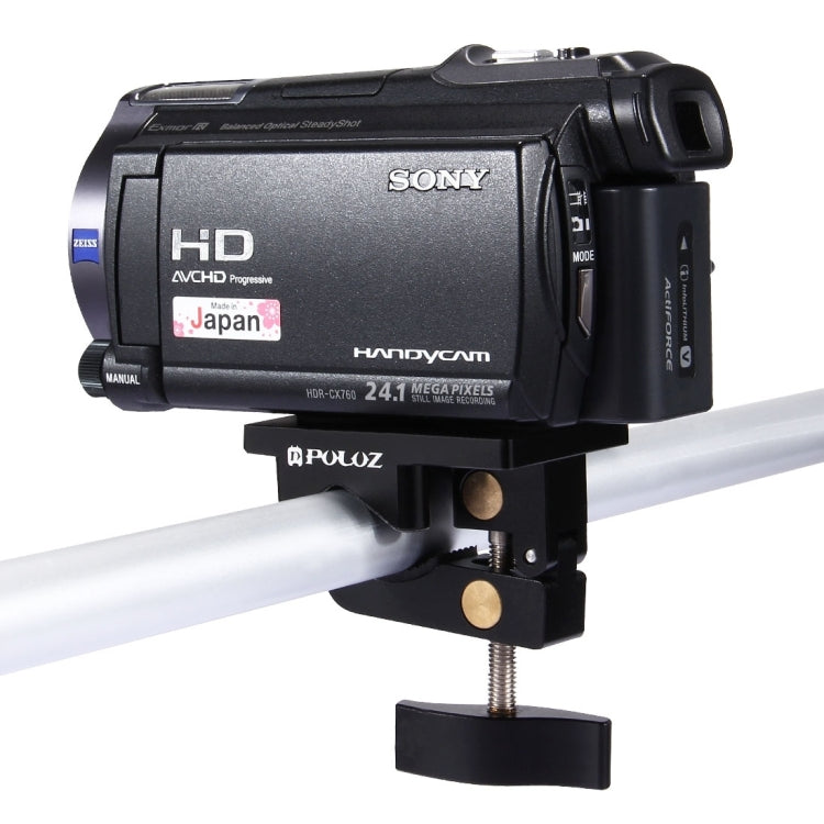 Abrazadera de fijación universal de montaje de aleación de aluminio PULUZ para GoPro Hero11 Black / HERO10 Black /9 Black /8 Black /7/6/5/5 Session /4 Session /4/3+ /3/2/1, DJI Osmo Action y otras accionesCámaras, Fixing Clamp Mount