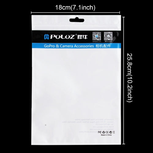 10 PCS PULUZ 25.8cm x 18cm Orificio para colgar Frente transparente Perla blanca Joyería Bolsa de embalaje con cierre de cremallera (Tamaño: L), Size: L