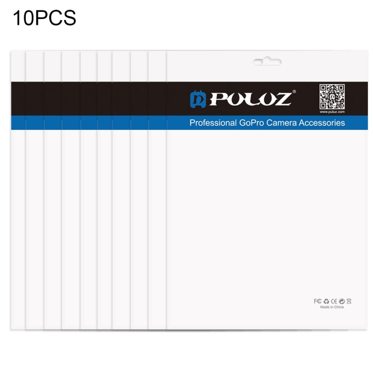 10 PCS PULUZ 33 cm x 23,5 cm Orificio para colgar Frente transparente Perla blanca Joyería Bolsa de embalaje con cierre de cremallera (Tamaño: XL), Size: XL