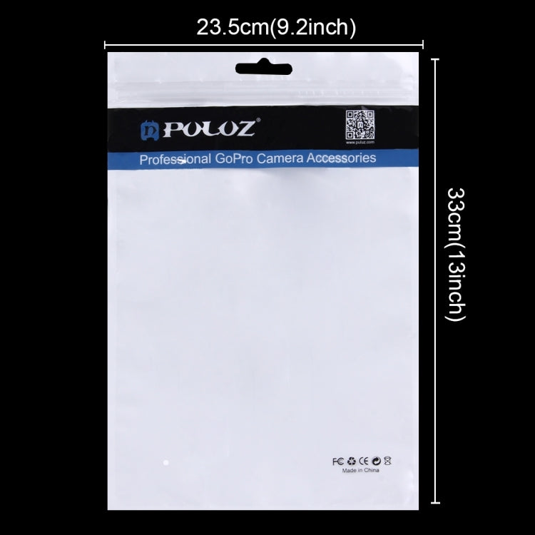 10 PCS PULUZ 33 cm x 23,5 cm Orificio para colgar Frente transparente Perla blanca Joyería Bolsa de embalaje con cierre de cremallera (Tamaño: XL), Size: XL