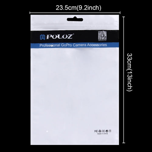 10 PCS PULUZ 33 cm x 23,5 cm Orificio para colgar Frente transparente Perla blanca Joyería Bolsa de embalaje con cierre de cremallera (Tamaño: XL), Size: XL