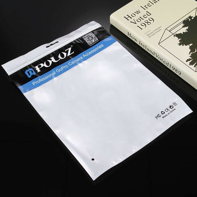 10 PCS PULUZ 33 cm x 23,5 cm Orificio para colgar Frente transparente Perla blanca Joyería Bolsa de embalaje con cierre de cremallera (Tamaño: XL), Size: XL