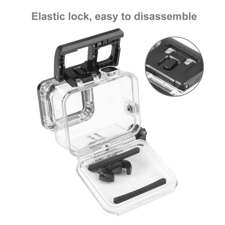 PULUZ para GoPro HERO (2018) / HERO7 Black / 6/5 60 m Carcasa impermeable subacuática Estuche protector de buceo con hebilla Montaje básico y tornillo, For HERO5