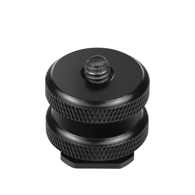 Adaptador de tornillo de 1/4 de pulgada con zapata reforzada PULUZ con tuerca doble para cámaras DSLR, GoPro HERO10 Black / HERO9 Black / HERO8 Black / HERO7 /6/5/5 Session /4 Session /4/3+ /3/2/1,Xiaoyi y otras cámaras de acción, Double Nut