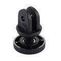 PULUZ Adaptador de montaje en trípode con tornillo de tamaño mini de 1/4 de pulgada para GoPro Hero11 Black / HERO10 Black /9 Black /8 Black /7/6/5/5 Session /4 Session /4/3+ /3/2/1, DJIOsmo Action y otras cámaras de acción, orificio para tornillo de 3...