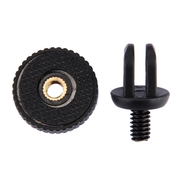 Adaptador de montaje de trípode con tornillo PULUZ de 1/4 de pulgada para GoPro Hero11 Black / HERO10 Black /9 Black /8 Black /7/6/5/5 Session /4 Session /4/3+ /3/2/1, DJI Osmo Action yOtras cámaras de acción Orificio para tornillo de 5 mm de diámetro,...