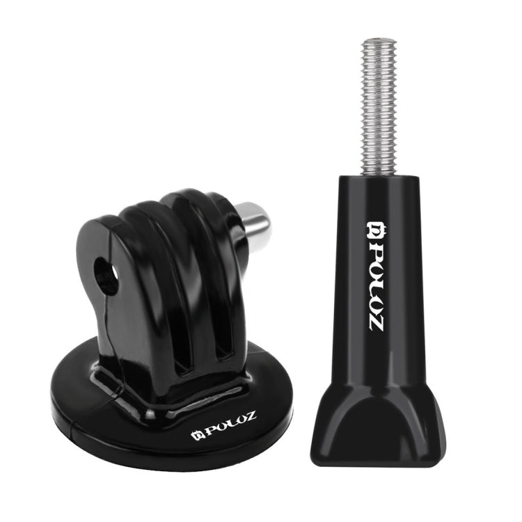 Adaptador de montaje para trípode de cámara PULUZ con tornillo largo para GoPro Hero11 Black / HERO10 Black /9 Black /8 Black /7/6/5/5 Session /4 Session /4/3+ /3/2/1, DJI Osmo Action y otrosCámaras de acción, Tripod Adapter + Screw