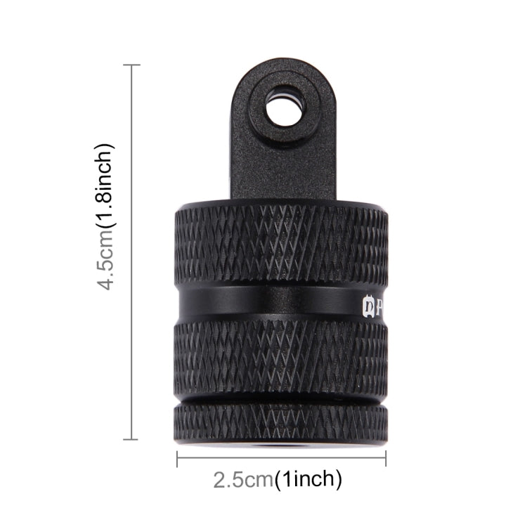PULUZ Adaptador CNC de montaje en trípode con orificio para tornillo de 1/4 de pulgada para GoPro Hero11 Negro / HERO10 Negro / 9 Negro / 8 Negro / 7/6/5/5 Sesión / 4 Sesión / 4/3+ / 3/2/1, DJI OsmoCámaras de acción y otras cámaras de acción           ...