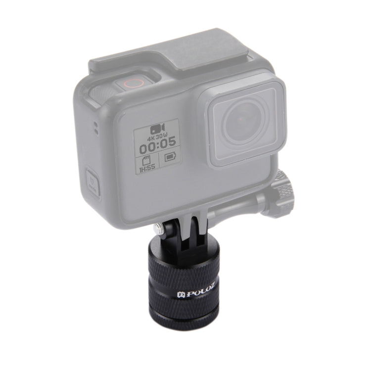 PULUZ Adaptador CNC de montaje en trípode con orificio para tornillo de 1/4 de pulgada para GoPro Hero11 Negro / HERO10 Negro / 9 Negro / 8 Negro / 7/6/5/5 Sesión / 4 Sesión / 4/3+ / 3/2/1, DJI OsmoCámaras de acción y otras cámaras de acción           ...