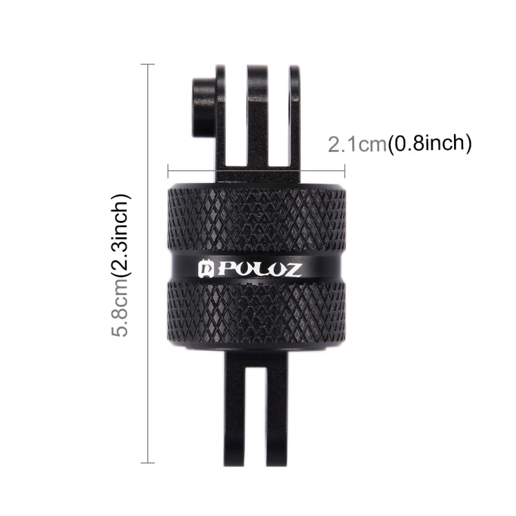 PULUZ Soporte de trípode con brazo de extensión giratorio CNC de rotación de 360 grados para GoPro Hero11 Black / HERO10 Black /9 Black /8 Black /7/6/5/5 Session /4 Session /4/3+ /3/2/1, DJI OsmoCámaras de acción y otras cámaras de acción            ...