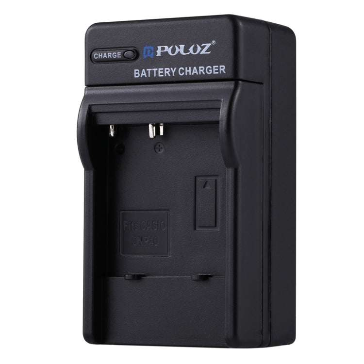Cargador de batería PULUZ EU con cable para batería CASIO CNP40, CNP40 EU Plug
