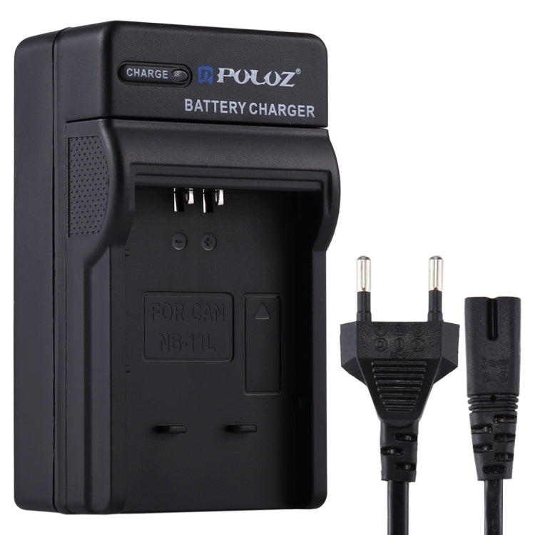 Cargador de batería con enchufe UE PULUZ con cable para batería Canon NB-11L, NB-11L UE Plug