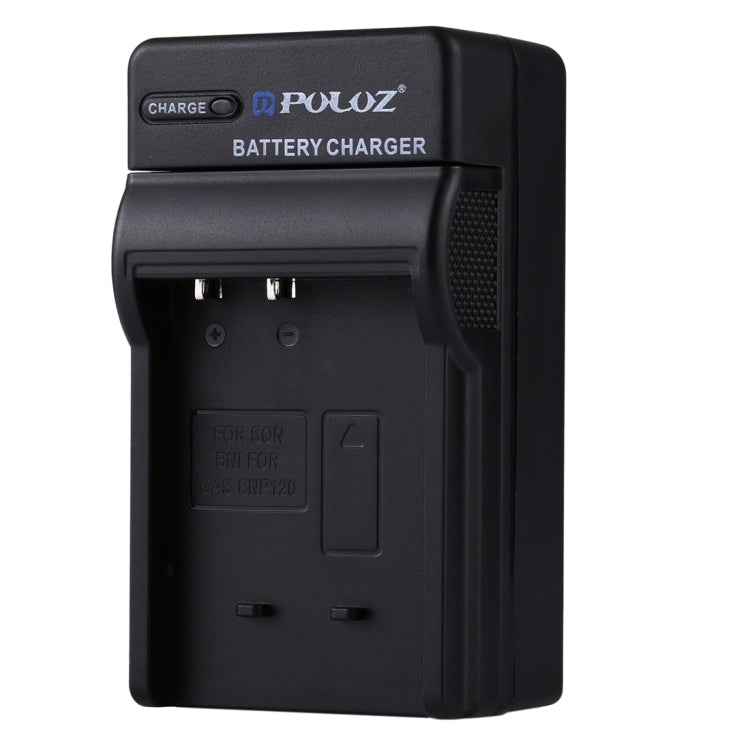 Cargador de batería PULUZ EU con cable para batería Casio CNP120, CNP120 EU Plug