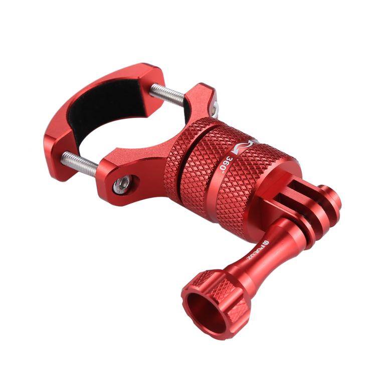 PULUZ Soporte adaptador de manillar de aluminio para bicicleta con rotación de 360 grados con tornillo para GoPro Hero11 Black / HERO10 Black /9 Black /8 Black /7/6/5/5 Session /4 Session /4/3+ /3/2/1, DJI OsmoCámaras de acción y otras cámaras de acc...