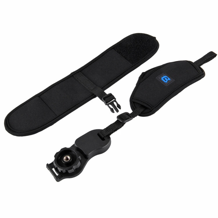 Correa de muñeca de neopreno suave PULUZ con placa de plástico de tornillo de 1/4 de pulgada para cámaras SLR / DSLR, Wrist Strap