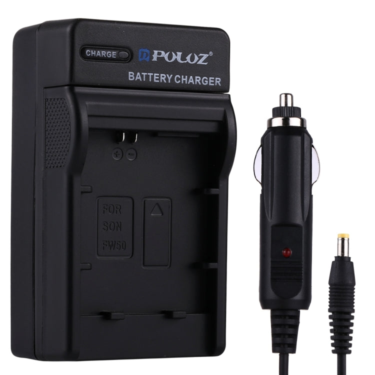 Cargador de coche de batería para cámara digital PULUZ para batería Sony NP-FW50, NP-FW50 Car Charger