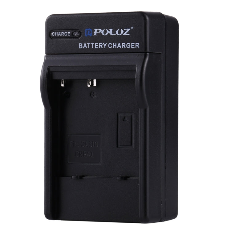 Cargador de coche de batería para cámara digital PULUZ para batería CASIO CNP40, CNP40 Car Charger
