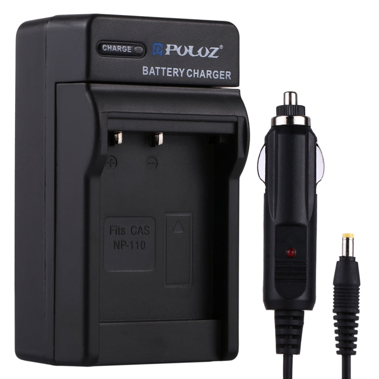 Cargador de coche de batería para cámara digital PULUZ para batería Casio NP-110, NP-110 Car Charger