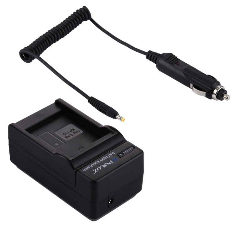 Cargador de coche de batería para cámara digital PULUZ para batería Casio NP-110, NP-110 Car Charger