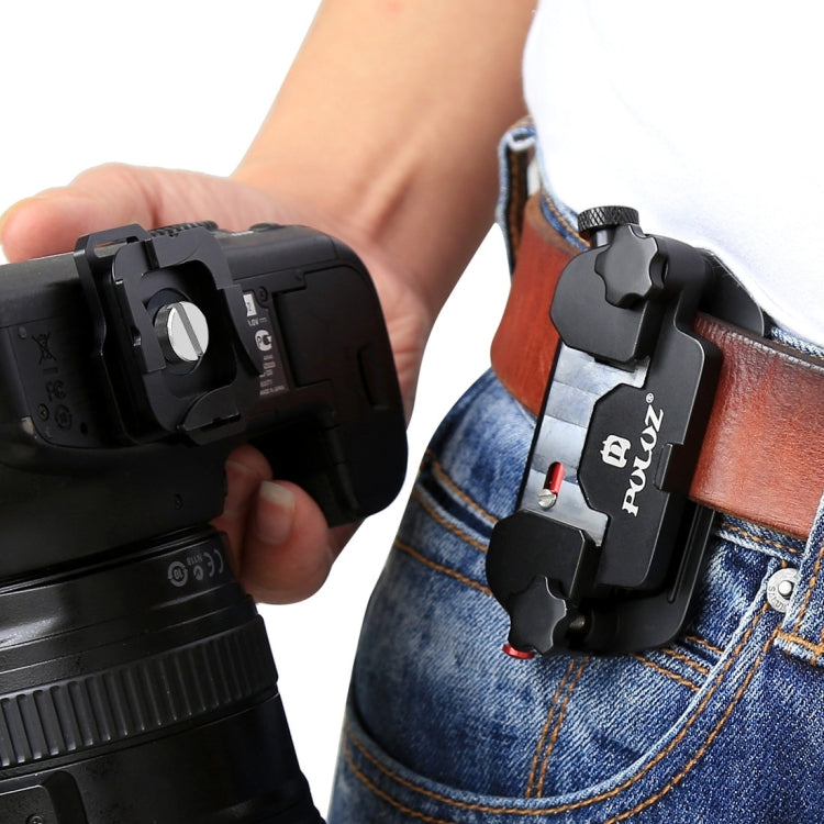 Clip de cámara de captura PULUZ Clip de liberación rápida de aleación de aluminio con placa, Capture Clip(AE), Quick Release(Blue), Capture Clip