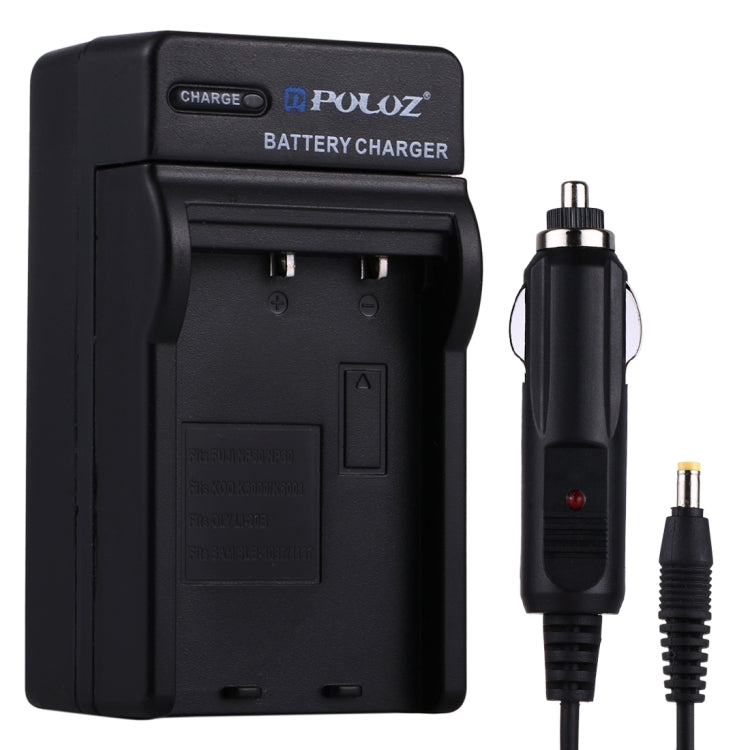 PULUZ - Cargador de batería para cámara digital Fujifilm NP-60 / NP-30, Kodak K5000 / K5001, Olympus LI-20B, Samsung SLB-1037 / 1137, NP-60 Car Charger