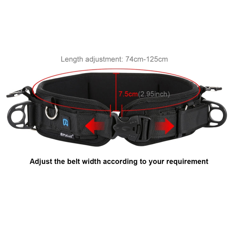 PULUZ Paquete multifuncional Cinturón con correa para cintura con gancho para cámaras SLR / DSLR, Waistband Strap
