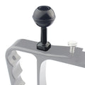 PULUZ Soporte adaptador de bola de aluminio con tornillo de 1/4 de pulgada para GoPro Hero11 Black / HERO10 Black /9 Black /8 Black /7/6/5/5 Session /4 Session /4/3+ /3/2/1, DJI Osmo Actiony otras cámaras de acción, diámetro: 2,5 cm, 1/4 inch Screw(Bla...