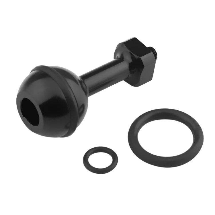 PULUZ Soporte adaptador de bola de aluminio con tornillo de 1/4 de pulgada para GoPro Hero11 Black / HERO10 Black /9 Black /8 Black /7/6/5/5 Session /4 Session /4/3+ /3/2/1, DJI Osmo Actiony otras cámaras de acción, diámetro: 2,5 cm, 1/4 inch Screw(Bla...