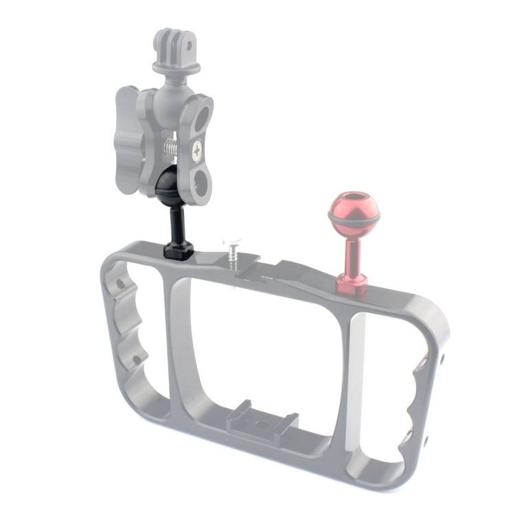 PULUZ Soporte adaptador de bola de aluminio con tornillo de 1/4 de pulgada para GoPro Hero11 Black / HERO10 Black /9 Black /8 Black /7/6/5/5 Session /4 Session /4/3+ /3/2/1, DJI Osmo Actiony otras cámaras de acción, diámetro: 2,5 cm, 1/4 inch Screw(Bla...