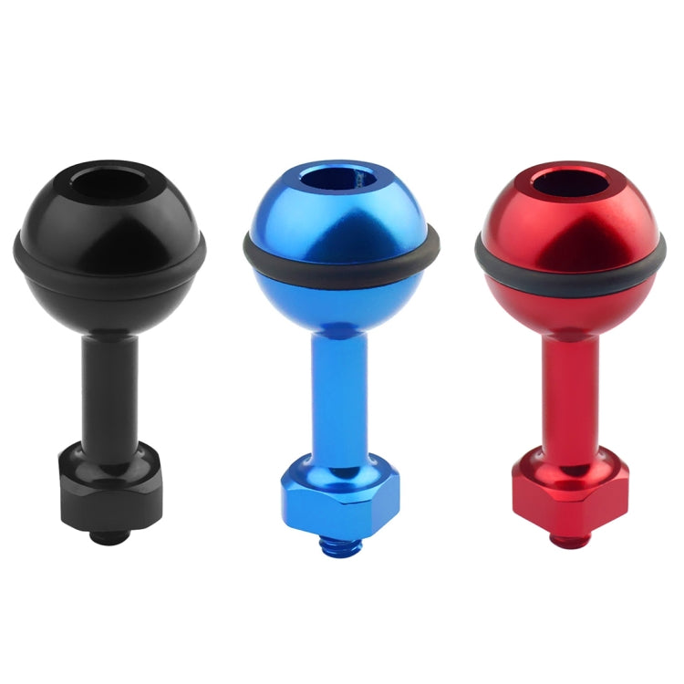 PULUZ Soporte adaptador de bola de aluminio con tornillo de 1/4 de pulgada para GoPro Hero11 Black / HERO10 Black /9 Black /8 Black /7/6/5/5 Session /4 Session /4/3+ /3/2/1, DJI Osmo Actiony otras cámaras de acción, diámetro: 2,5 cm, 1/4 inch Screw(Bla...