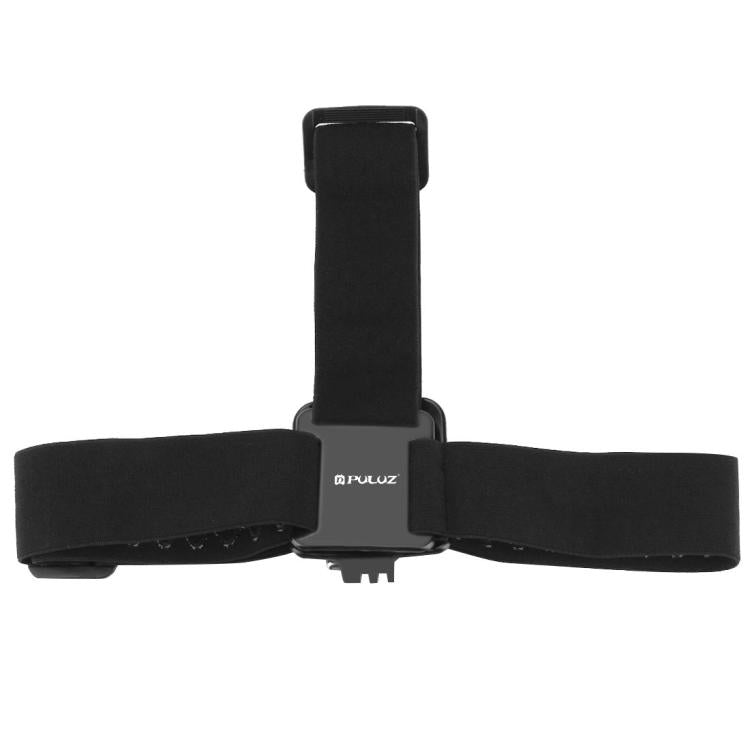 PULUZ Cinturón de montaje elástico Correa ajustable para la cabeza para GoPro, Insta360 ONE R, DJI Osmo Action y otras cámaras de acción, Head Strap