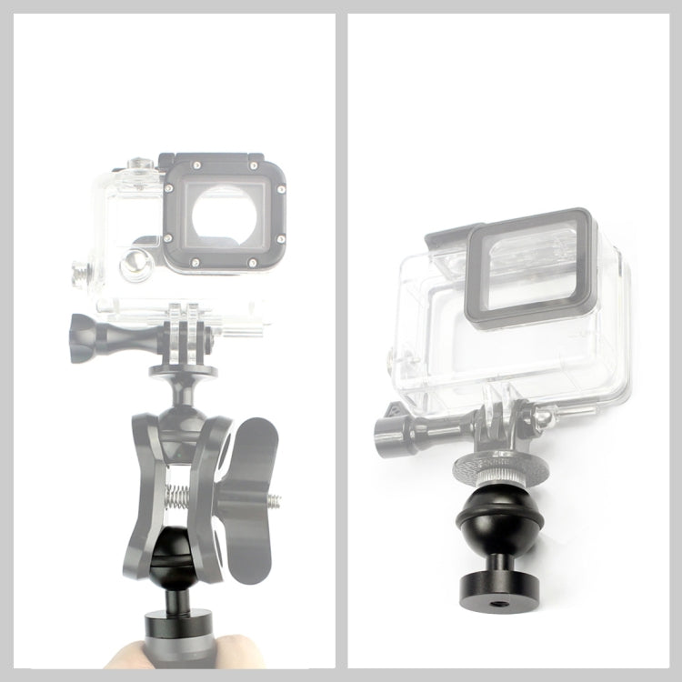 Soporte adaptador de cabeza esférica de aluminio CNC PULUZ para GoPro Hero11 Black / HERO10 Black /9 Black /8 Black /7/6/5/5 Session /4 Session /4/3+ /3/2/1, DJI Osmo Action y otras accionesCámaras, Diámetro: 2,5 cm, CNC Aluminum (Black)               ...