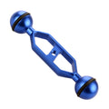 PULUZ Brazo de bolas dobles de aleación de aluminio de 5,0 pulgadas y 12,6 cm, diámetro de bola: 25 mm, 5.0 inch (Black), 5.0 inch (Blue), 5.0 inch (Red)